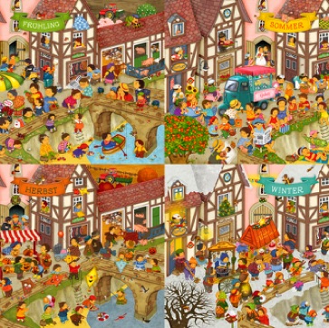 Die vier Jahreszeiten
in meinem Dorf
Die vier Jahreszeiten
in meinem Dorf