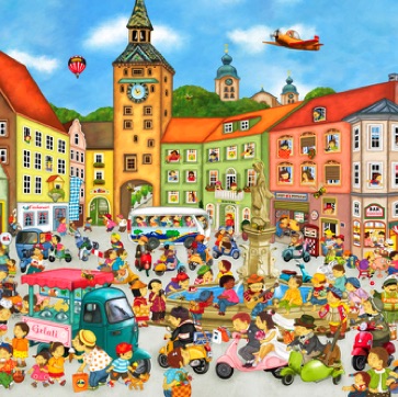 Sommer in der Stadt
Suche Wicki, die kleine Wespe
Sommer in der Stadt
Suche Wicki, die kleine Wespe
